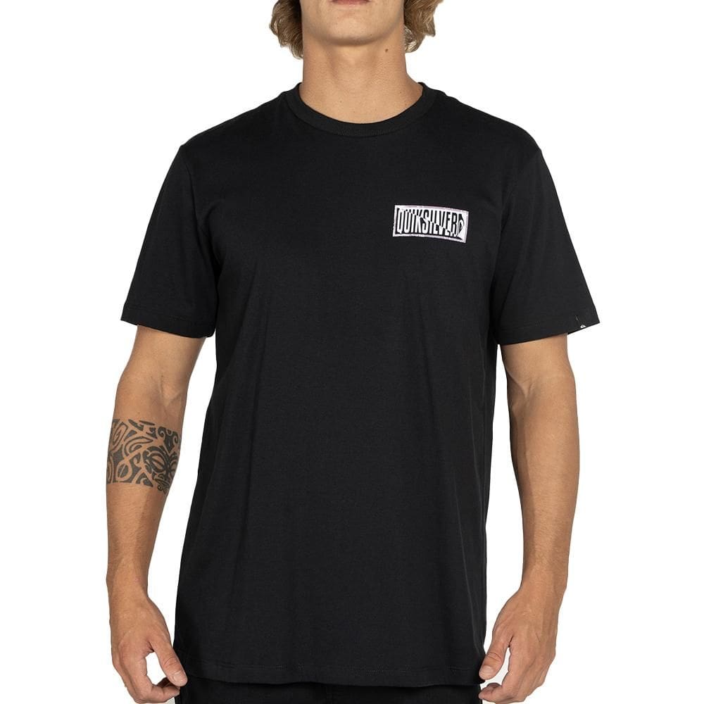 Camiseta Quiksilver Crossed Out WT25 Masculina Preto