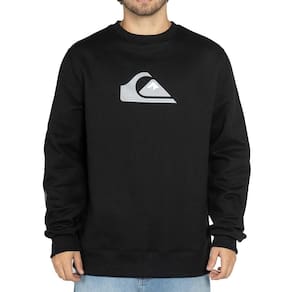 Moletom Quiksilver Careca Comp Logo WT25 Masculino Preto