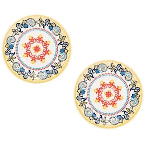 Kit 2 Pratos Sobremesa 20Cm Floreal La Pollera Oxford