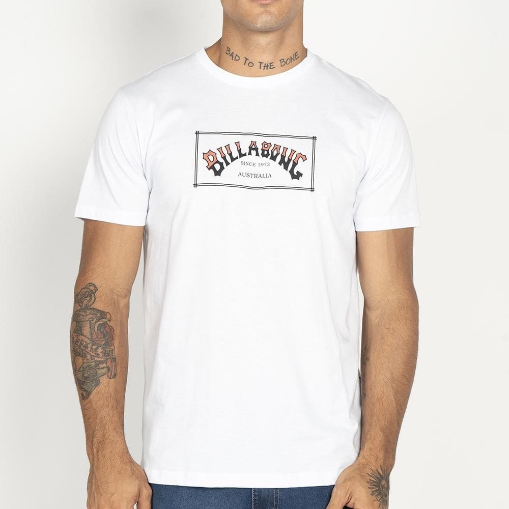Camiseta Billabong Arch WT25 Masculina Branco
