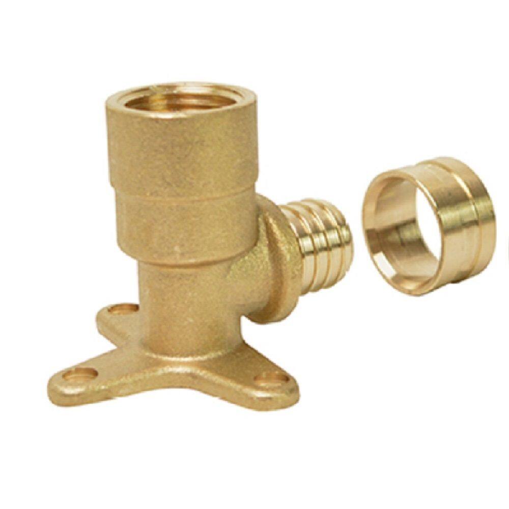 Cotovelo Base Fixa Curto Pex Água 16X1/2" Kit c/ 12-Emmeti