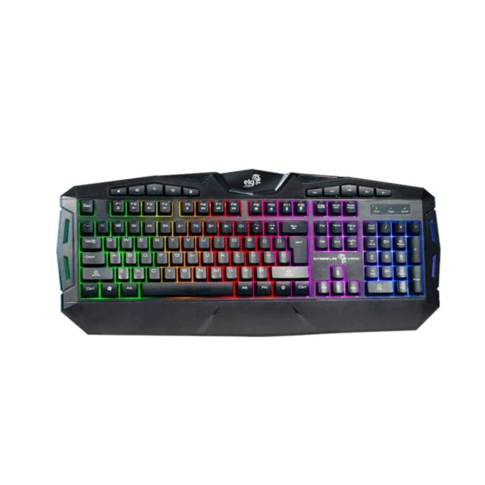 Teclado Gamer Barato com Luzes LED USB 2.0 Cabo 1,5 metros ELG