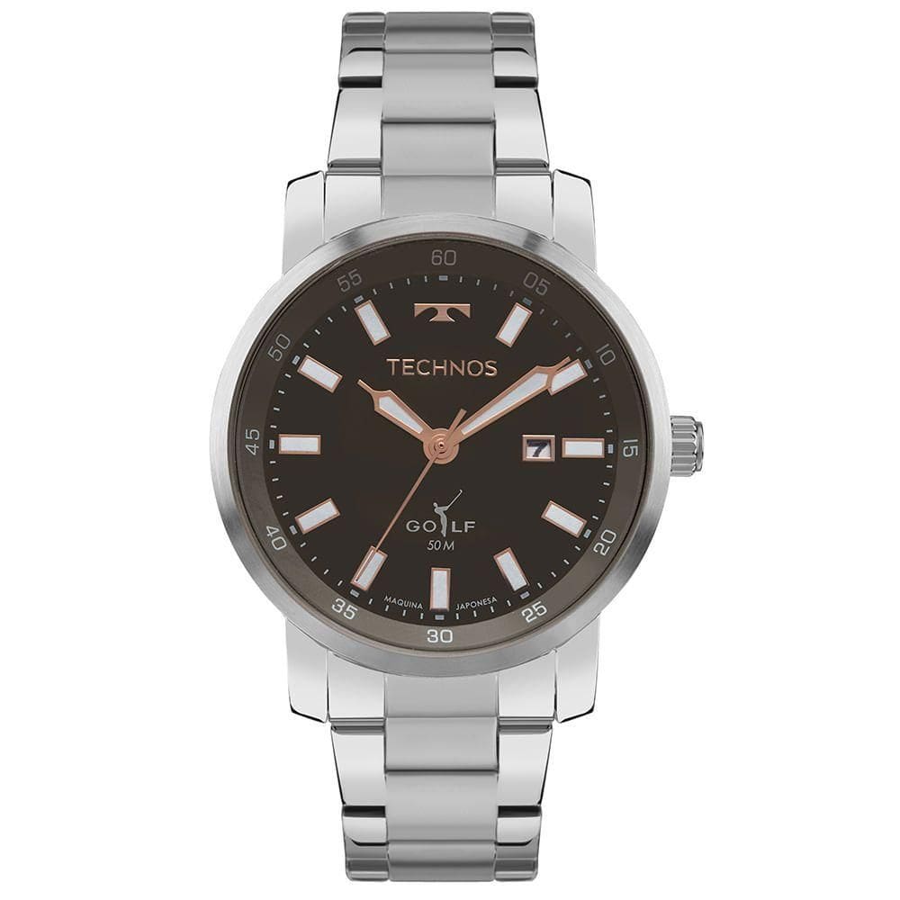 Relógio Technos Masculino Golf Prata - 2115txw/1c 2115txw/1c