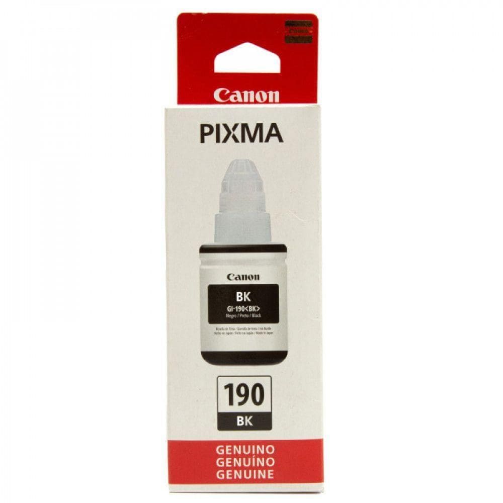 Refil De Tinta Pixma Gi-190 Canon Preto