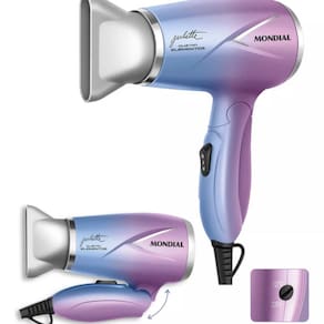 Secador de Cabelo 1200W Bivolt Travel Qu4tro Elementos By Juliette Lacrado