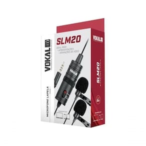 Microfone De Lapela Duplo Vokal Slm20