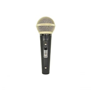Microfone Dinamico Profissional Leson Sm58 Plus Preto