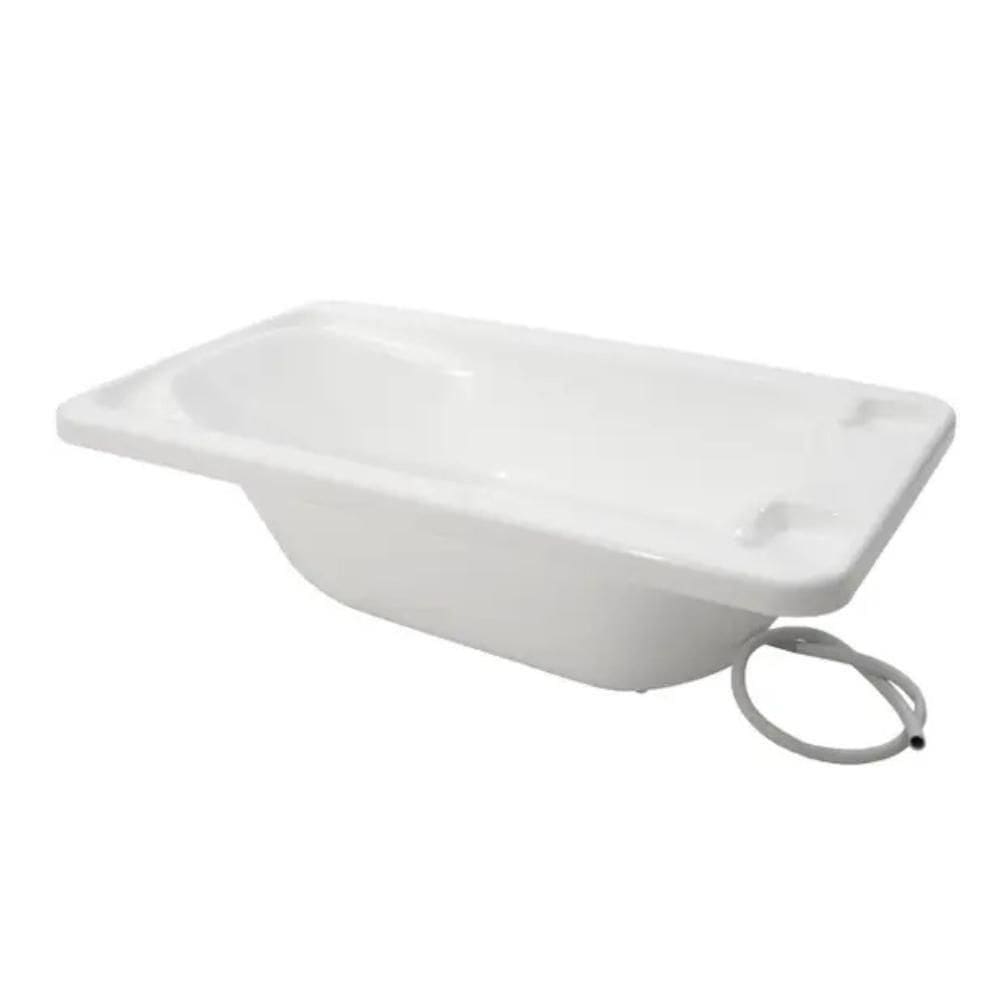Banheira Para Bebê Plástica Galzerano Branco Com Saboneteira Branco