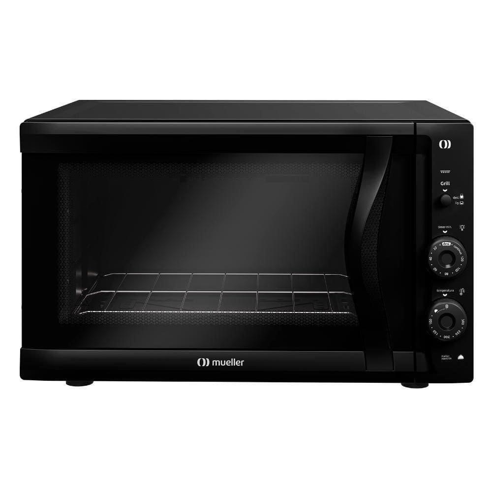 Forno Elétrico De Bancada Mueller 50 Litros E Vidro Duplo MFB50F Preto 220V