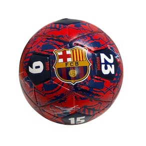 Bola de Futebol Nº5 Barcelona Assinaturas Vermelha