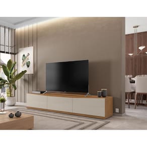 Rack Eros 1,80 4 Portas Cedro/Off White