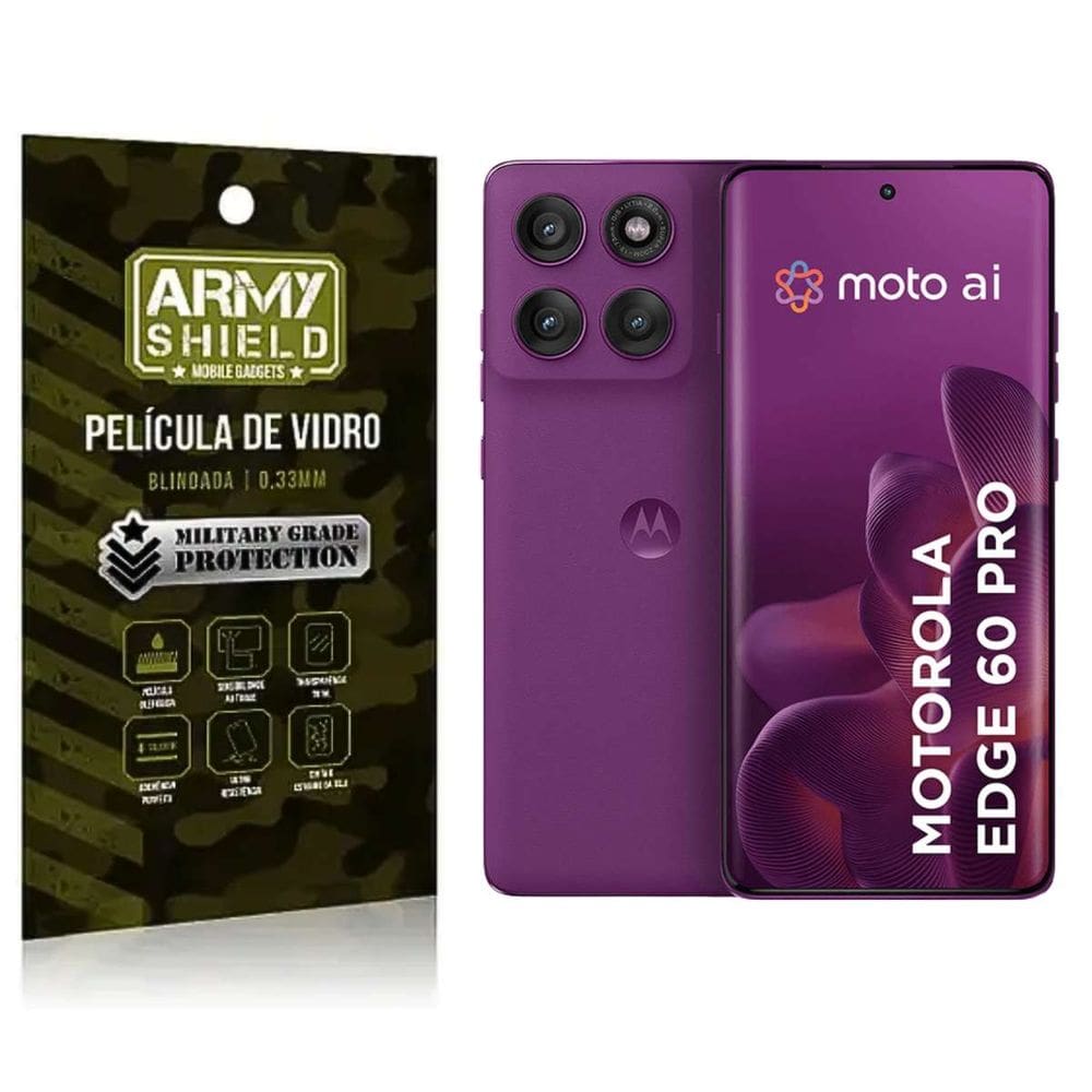 Película de Vidro 3D Para Moto Edge 60 Pro - Armyshield