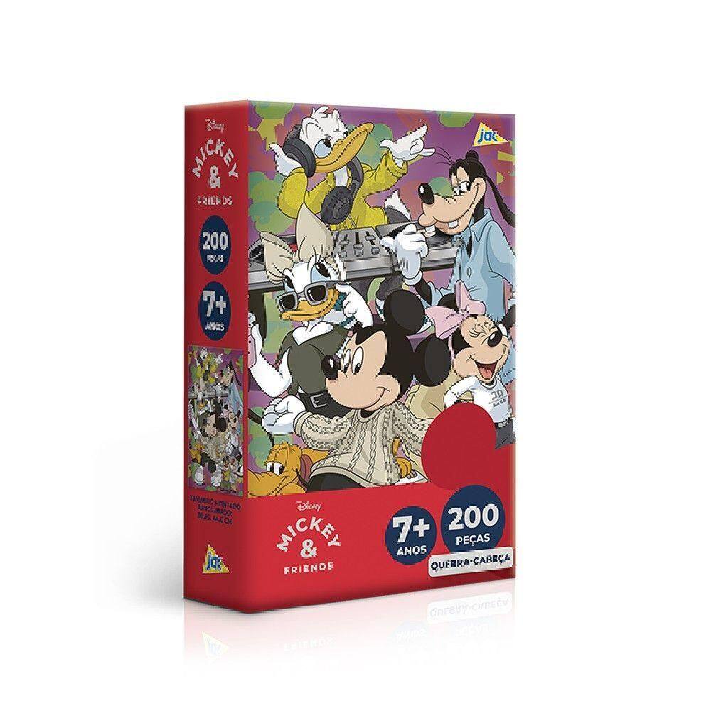 Quebra-cabeça 200 Peças Mickey Real Life - Toyster