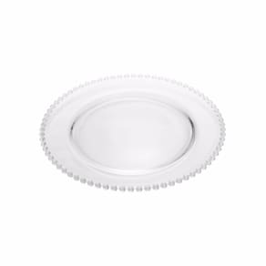 Sousplat Wolff Cristal com Acabamento de Bolinha - 31,5 cm