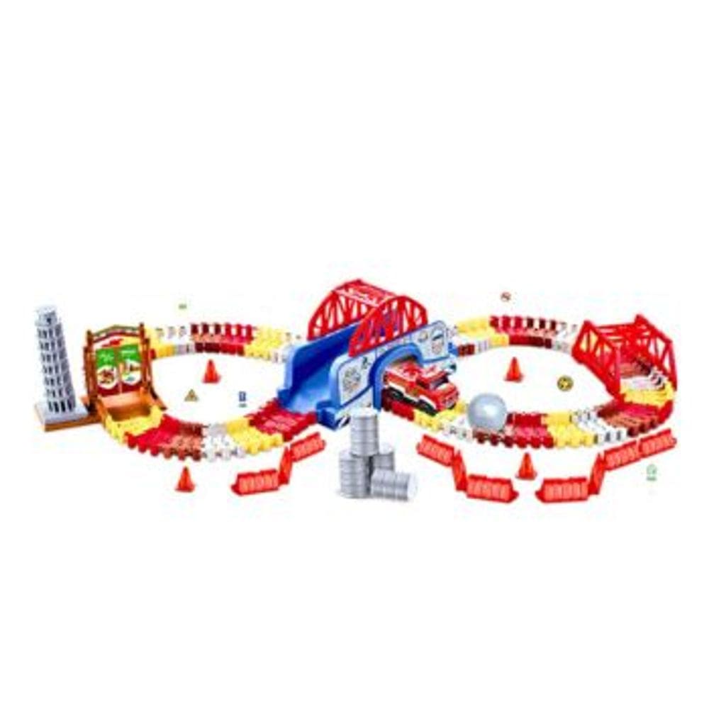 Pista Bombeiro Track com Tunel e Acessorios 157 Pecas DM Toys Carrinho Brinquedo Infantil Recreativo
