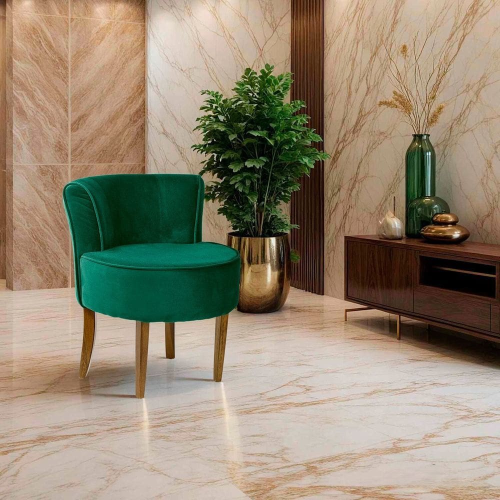 Poltrona para Sala de Estar 77cm X 60cm Olivia Verde