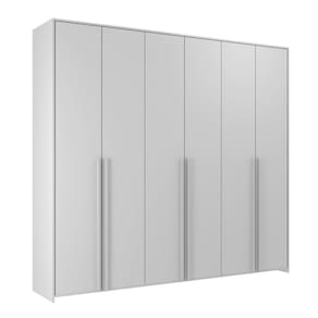 Guarda-roupa de Bebê 6 Portas Modulados Cinza