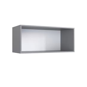 Armário para Cozinha Aéreo sem Portas Light Cinza