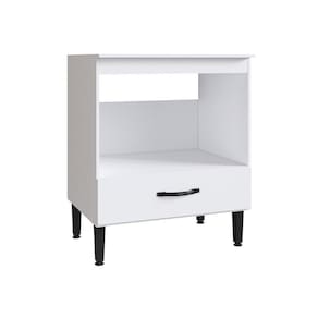 Balcão para Cozinha com Tampo 1 Porta Light Branco