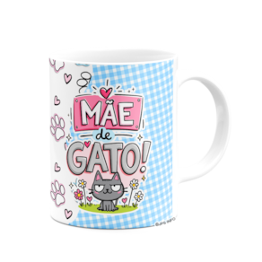 Caneca Mães - A melhor mãe do mundo - Mãe de gato - M2