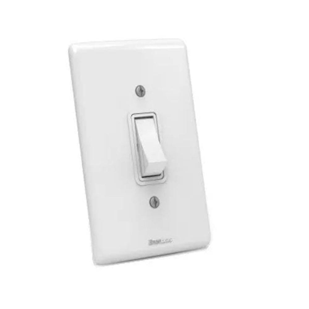 Interruptor Teclas Simples Enerbras - Simples Branco