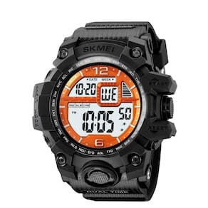 Relógio Masculino Skmei Digital 2245 Preto E Laranja