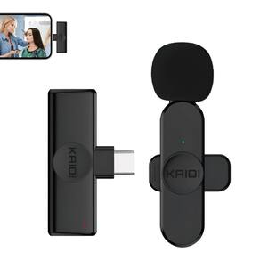 Sistema Microfone Sem Fio Kaidi Kmf5-C Wireless Usb-C