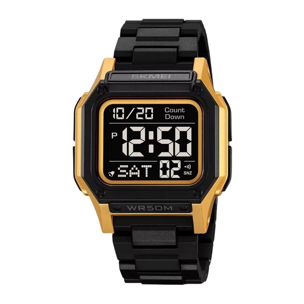Relógio Masculino Skmei Digital 2264 Preto E Dourado