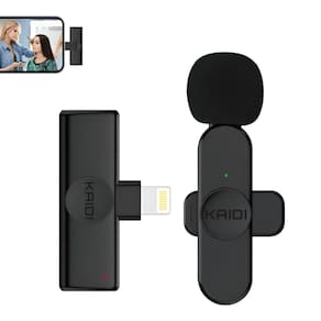 Sistema Microfone Sem Fio Kaidi Kmf5-A Wireless Lightning