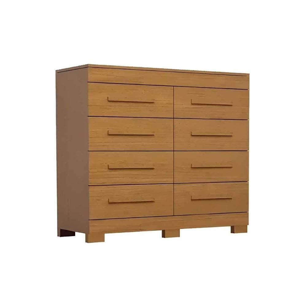 Cômoda de Quarto Nalu c/ 8 Gavetas Cinamomo - ACP