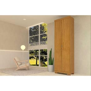 Armário Multiuso Lavanderia Iris c/ 2 Portas c/ Chave Cinamomo - ACP