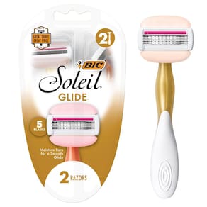 Lâminas de barbear descartáveis BIC Soleil Glide Women, 5 lâminas, 2 peças