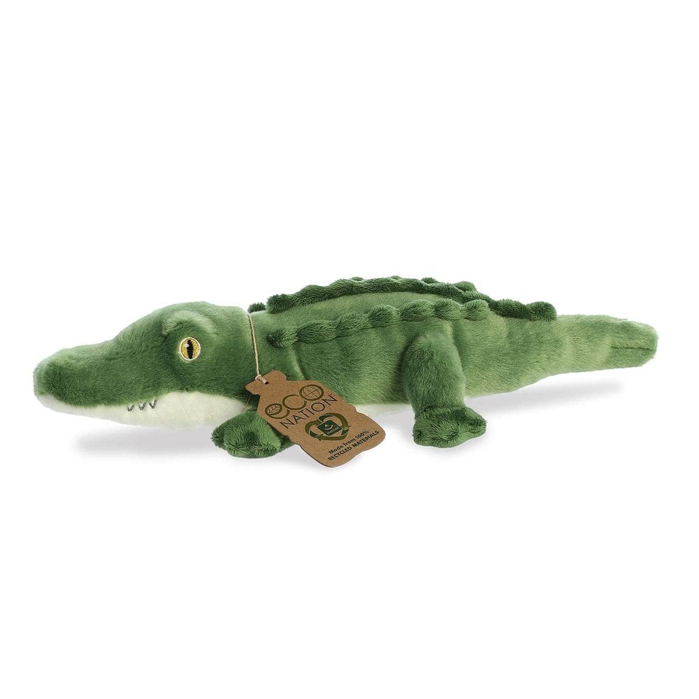 Bicho de pelúcia Aurora Eco Nation Alligator Green 35cm