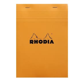 Bloco de notas Rhodia No16 A5 quadrado laranja 80g 80 folhas