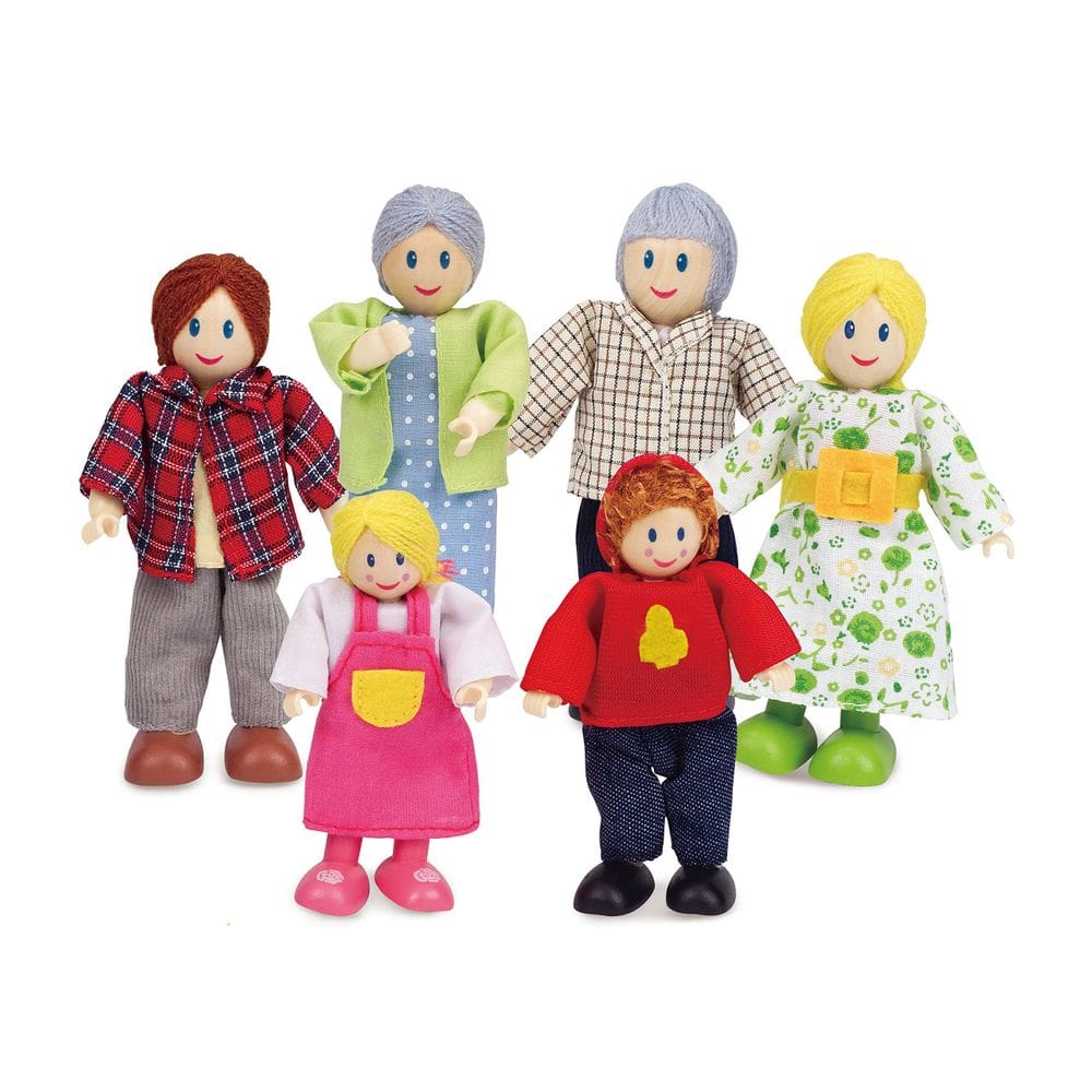 Conjunto Dollhouse Hape Happy Family, vencedor do prêmio Dollhouse com bonecas