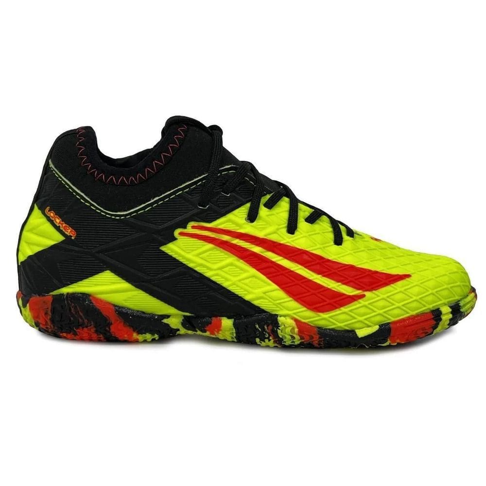 Chuteira Penalty Futsal Rx Locker Kids Amarelo-Infantil