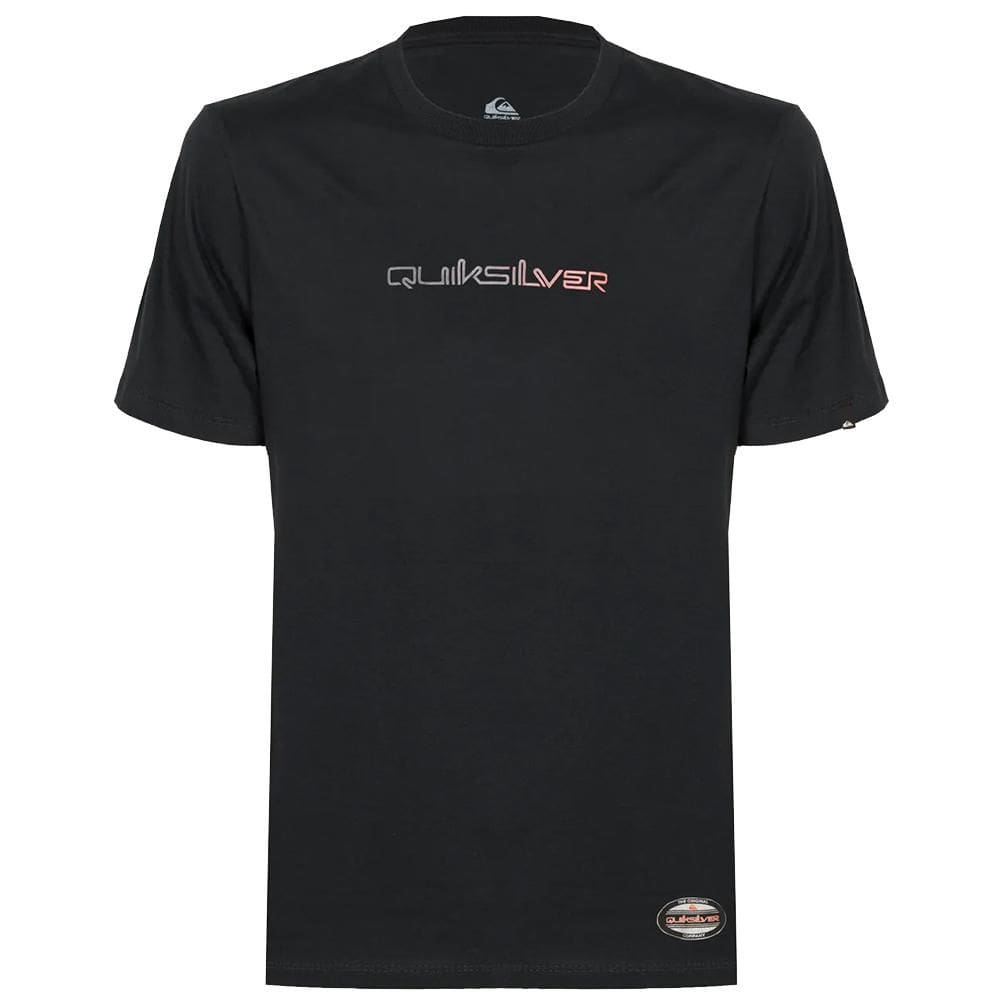 Camiseta Quiksilver Gradient Type New Wave WT25 Preto
