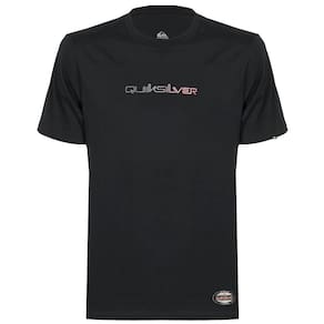 Camiseta Quiksilver Gradient Type New Wave WT25 Preto