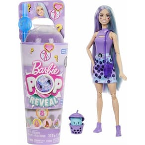 Barbie Reveal POP Serie Bubble Tea Surpresa Roxo Mattel HTJ18