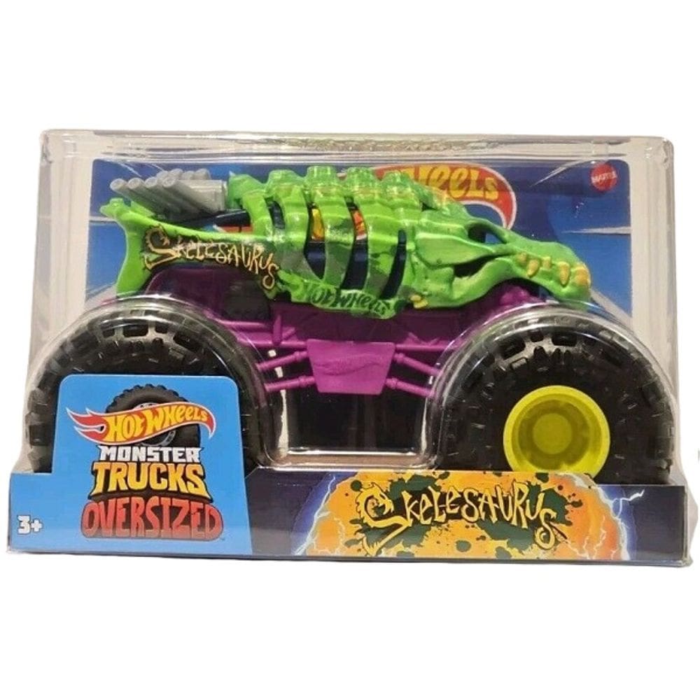 Carrinho HOT Wheels Monster TRUCK Skelesaurus Mattel FYJ83