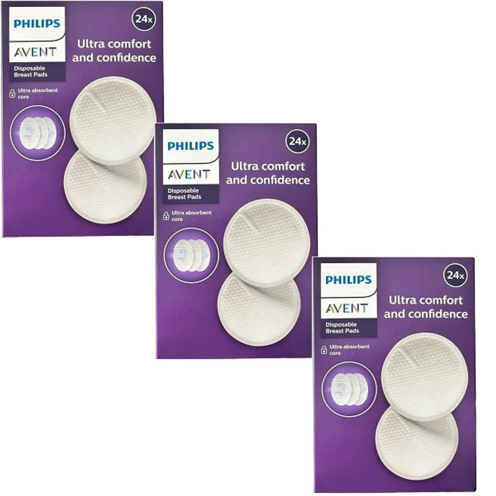 Kit 3 Absorventes para os Seios com 24PÇS Philips AVENT SCF254/24