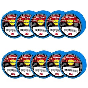 Kit 10 Fita Isolante 3M Imperial 18MM X 20M Azul