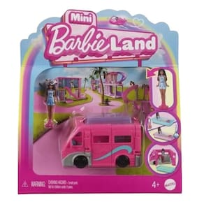 Conjunto Barbieland Mini Veiculos e Acessorios Mattel HYF38 Trailer