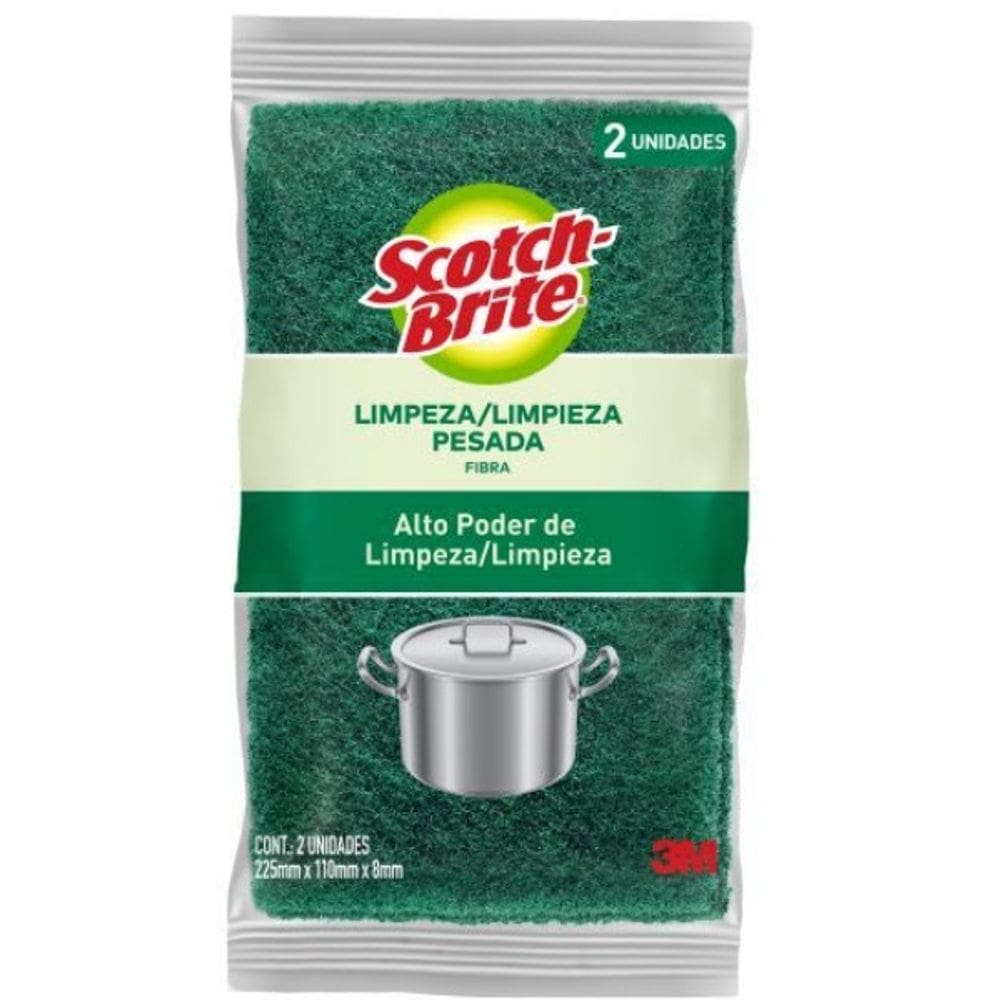 Fibra Limpeza Pesada SCOTCH-BRITE 2 Unidades
