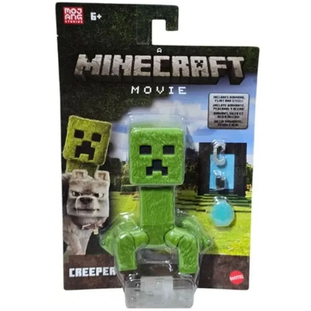 Boneco Creeper Minecraft Filme Figura 10CM Mattel JFR44