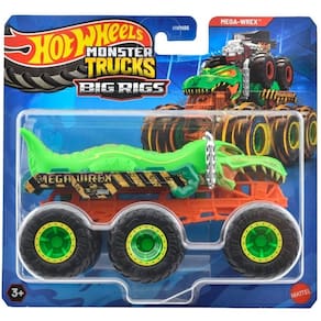 Hot Wheels Monster TRUCKS Caminhoes Reboque Mega WREX Verde Mattel HWN86