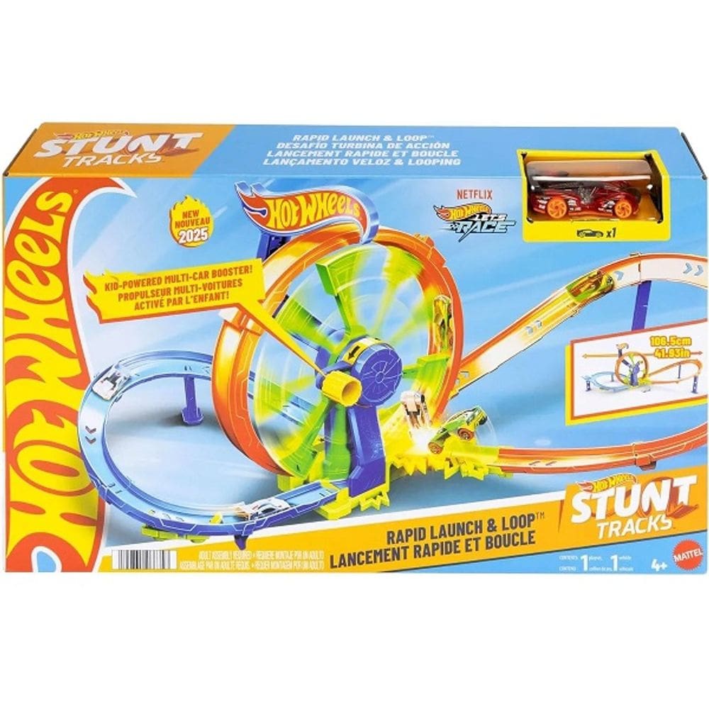 Hot Wheels Action Pista Desafio Turbina de Açao Mattel JBX65