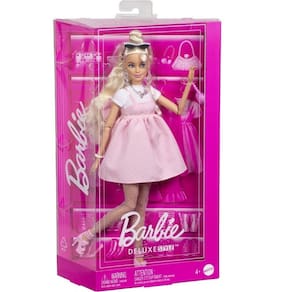 Barbie Fashion Deluxe STYLE Vestido Rosa com Laço Mattel HYV27