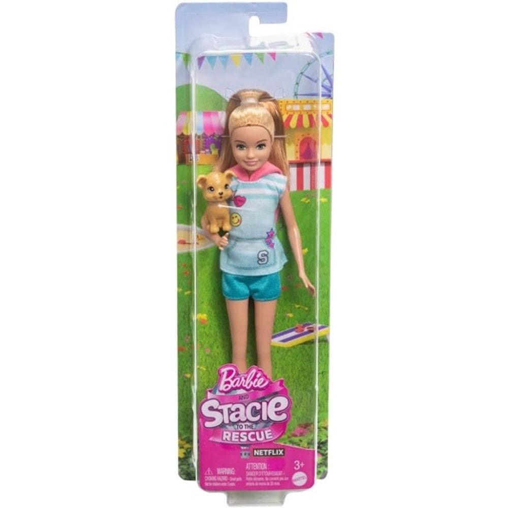 Boneca Barbie Stacie AO Resgate Mattel HRM05