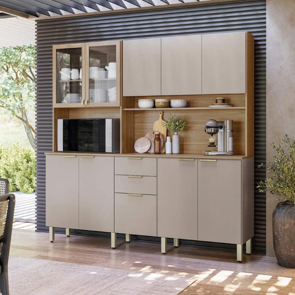 Armário de Cozinha Compacta 198cm Multimóveis CR20468